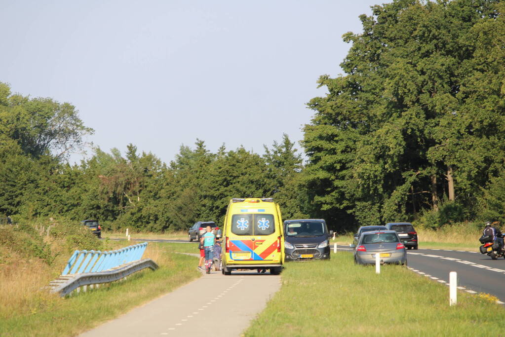 Fietser gewond na val