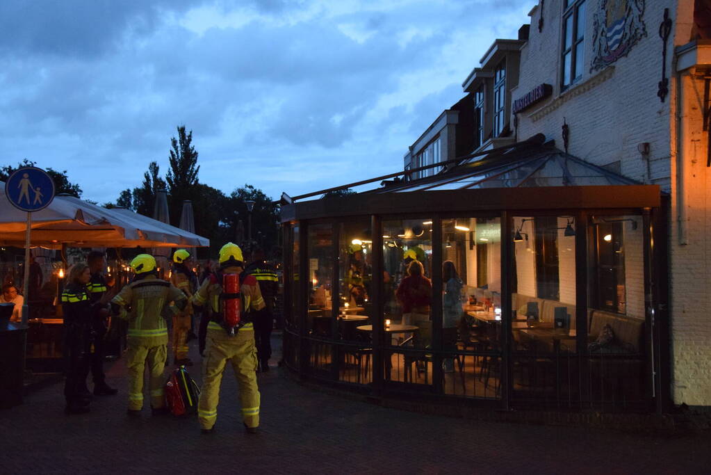 Vreemde lucht waargenomen in eetcafé