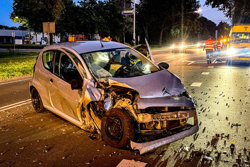 Bestuurder aangehouden na botsing tegen boom