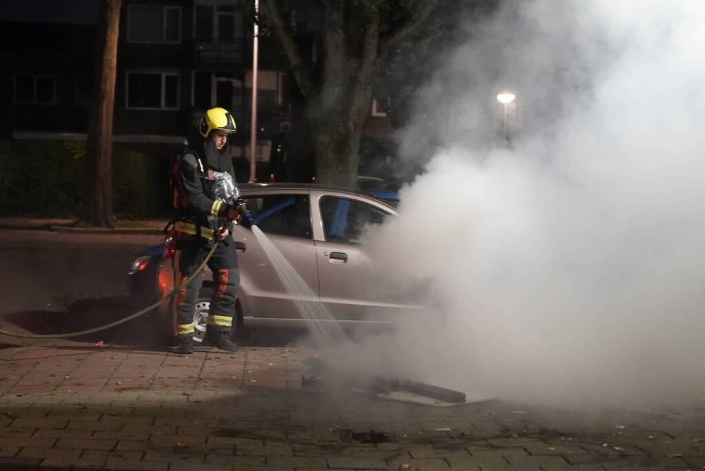 Afvalbrand snel onder controle