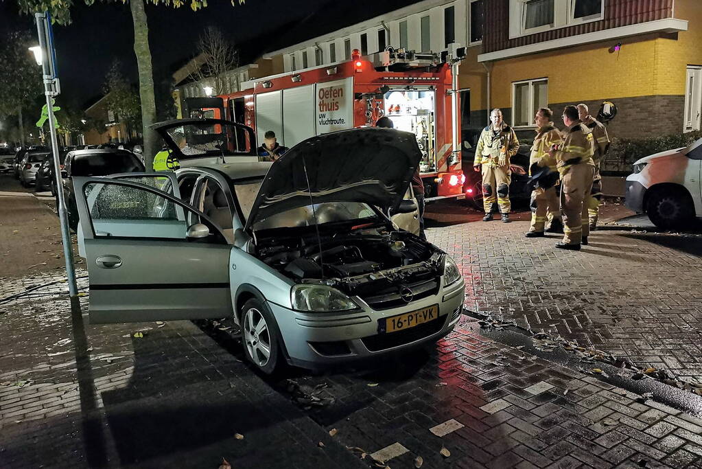 Auto beschadigd door brand