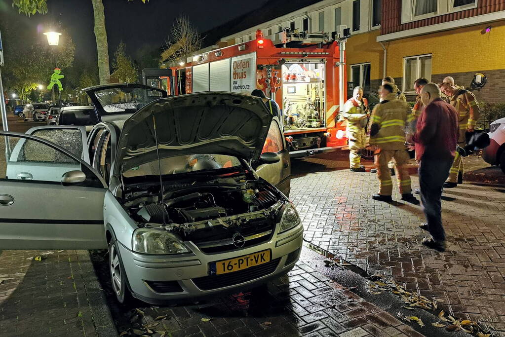 Auto beschadigd door brand