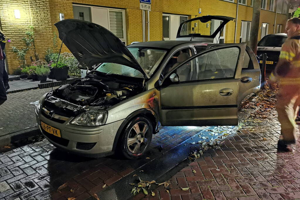 Auto beschadigd door brand