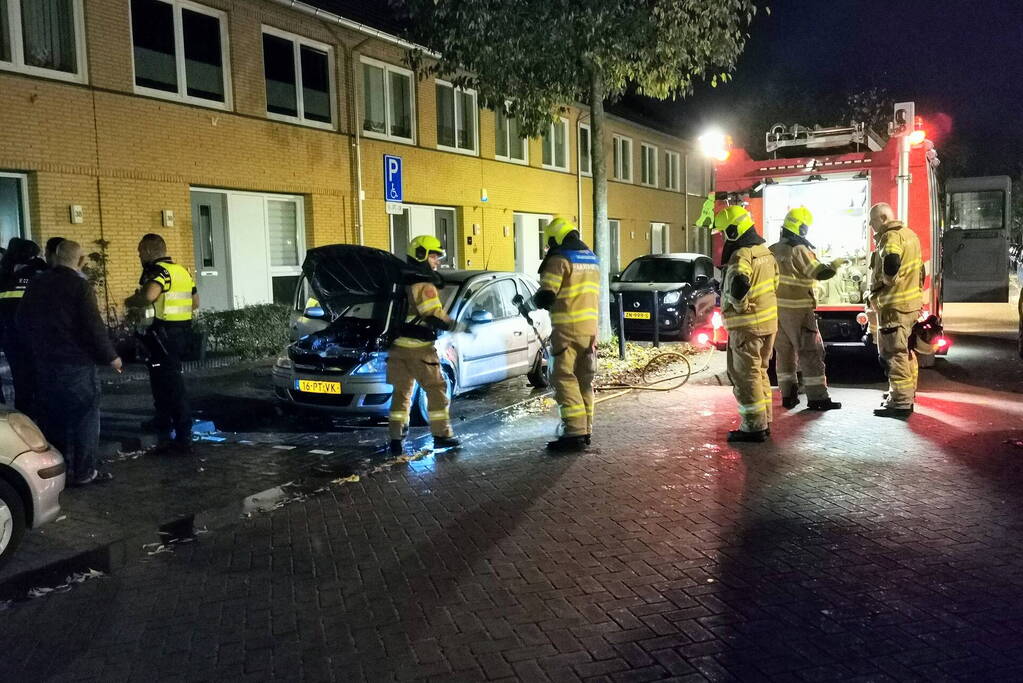 Auto beschadigd door brand