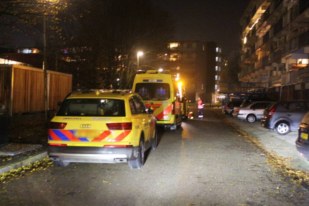 Traumateam assisteert bij incident in woning