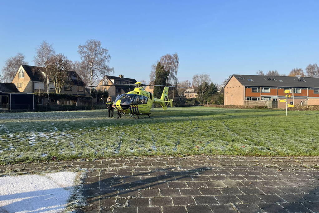 Traumahelikopter ingezet bij noodsituatie in woning