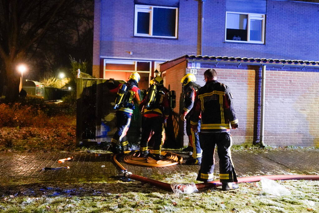 Felle brand in keuken van woning