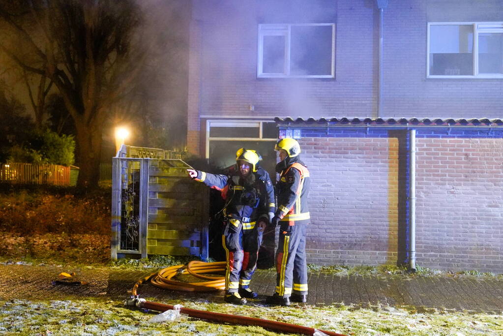 Felle brand in keuken van woning