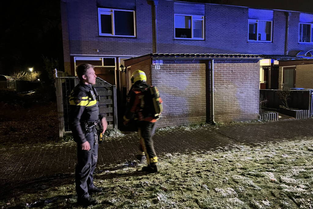 Felle brand in keuken van woning