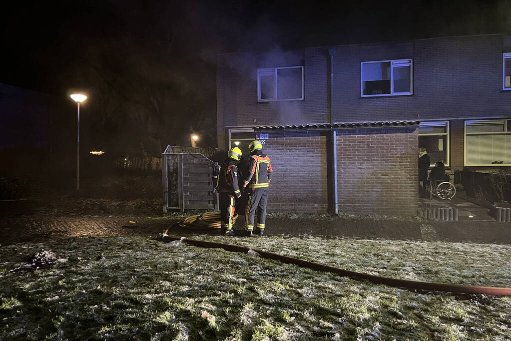 Felle brand in keuken van woning