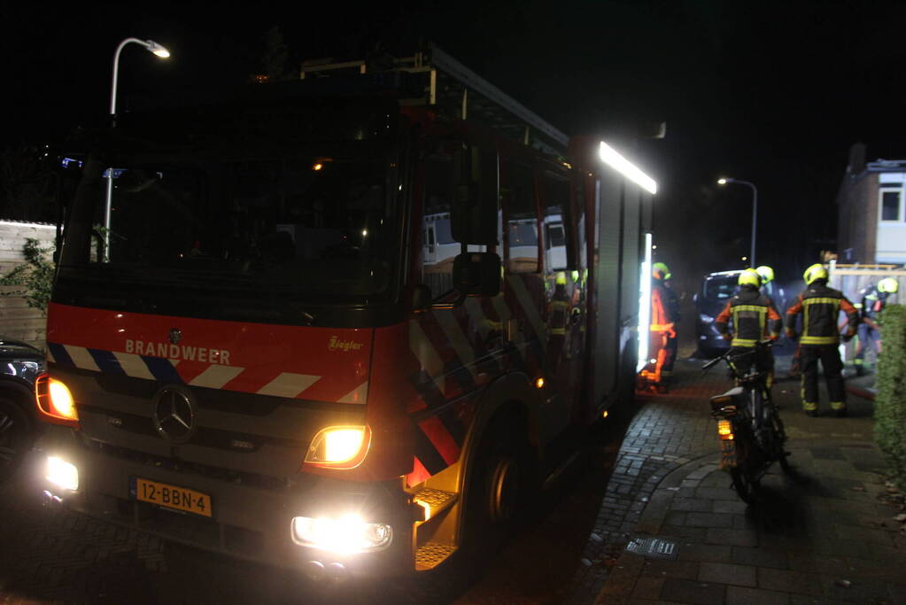 Ondergrondse container in brand