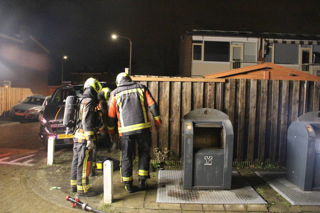 Zelfde container vier uur later weer in brand