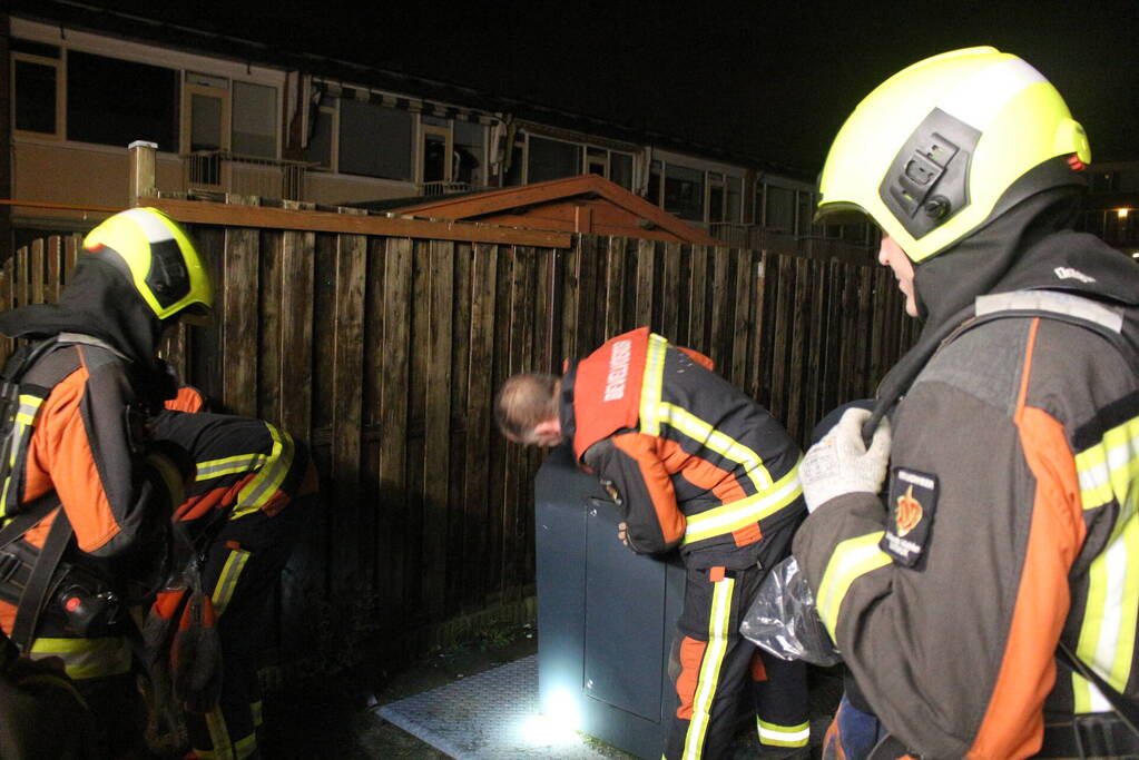 Zelfde container vier uur later weer in brand