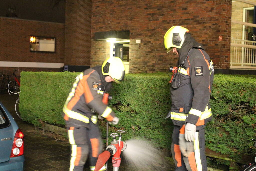 Zelfde container vier uur later weer in brand