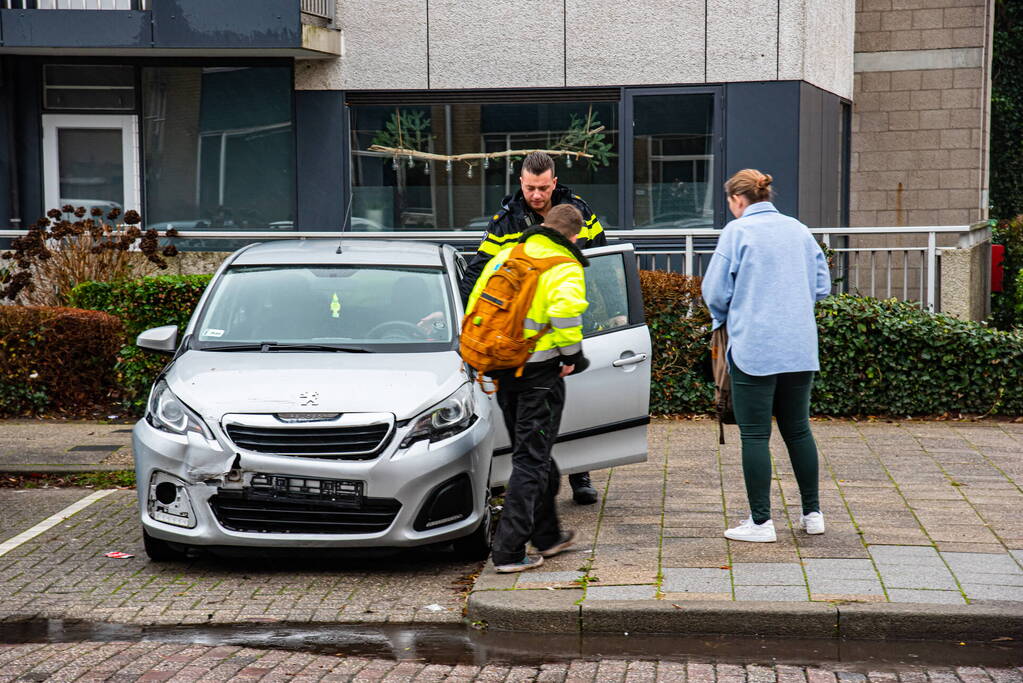 Personenauto's in botsing