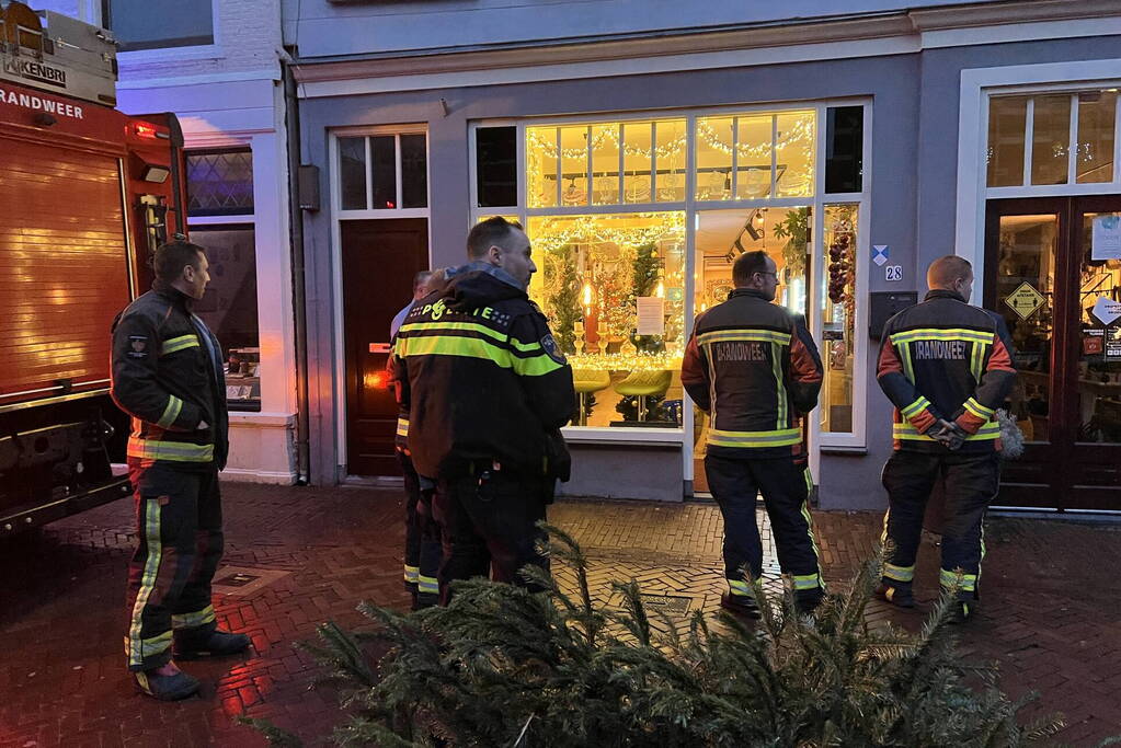 Vast gelopen koffiemachine zorg voor brand