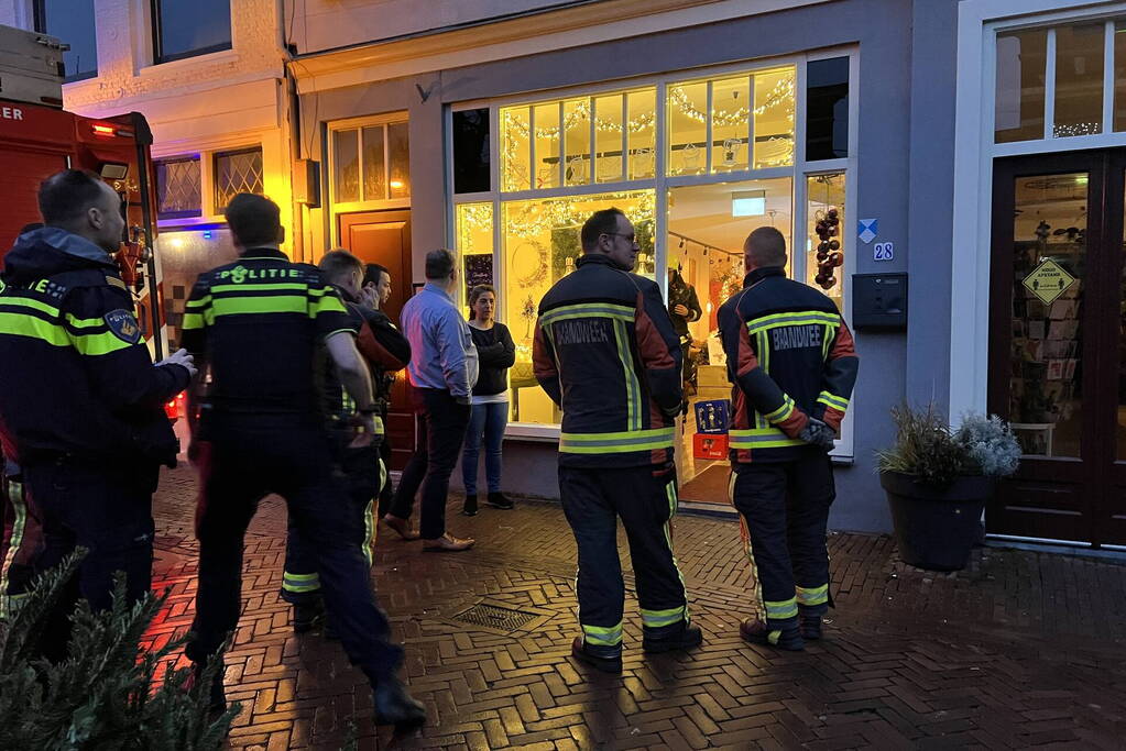 Vast gelopen koffiemachine zorg voor brand