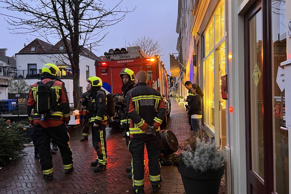 Vast gelopen koffiemachine zorg voor brand