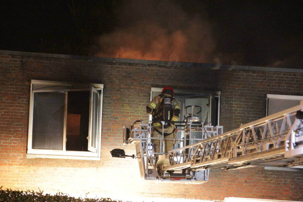 Forse brand in woning