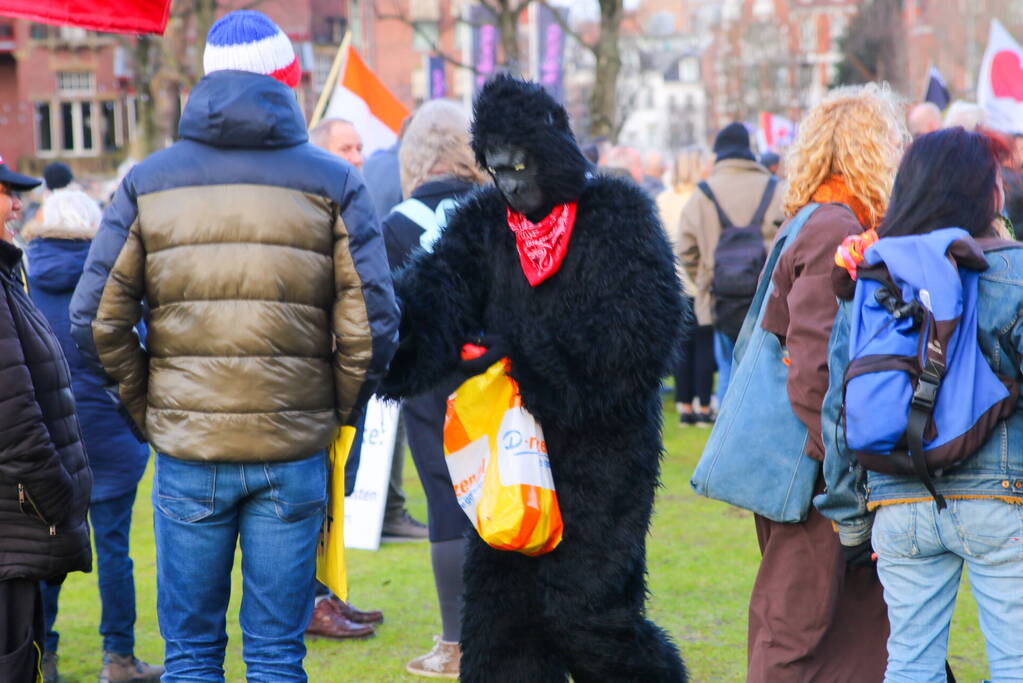 Demonstratie op Museumplein tegen regeringsbeleid