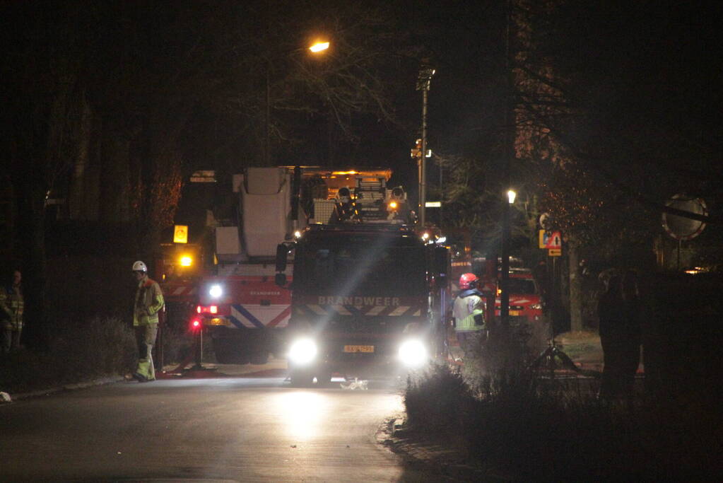 Brand in vrijstaande woning