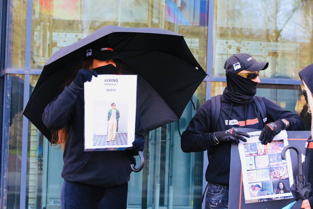 Demonstratie bij Mediapark in Hilversum