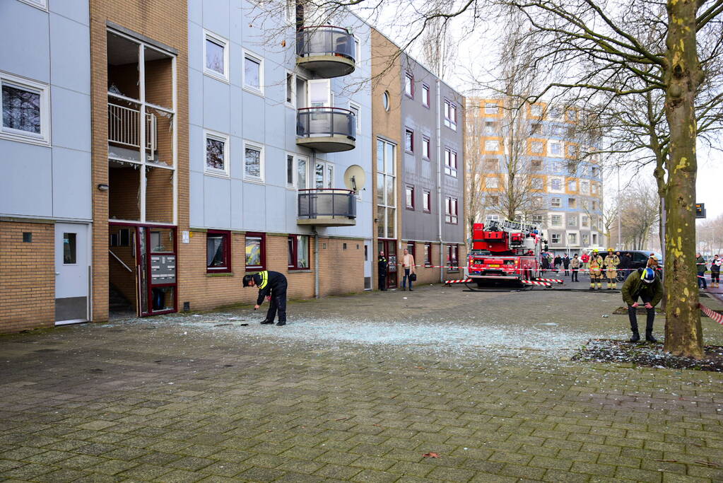 Woningen ontruimd na explosie