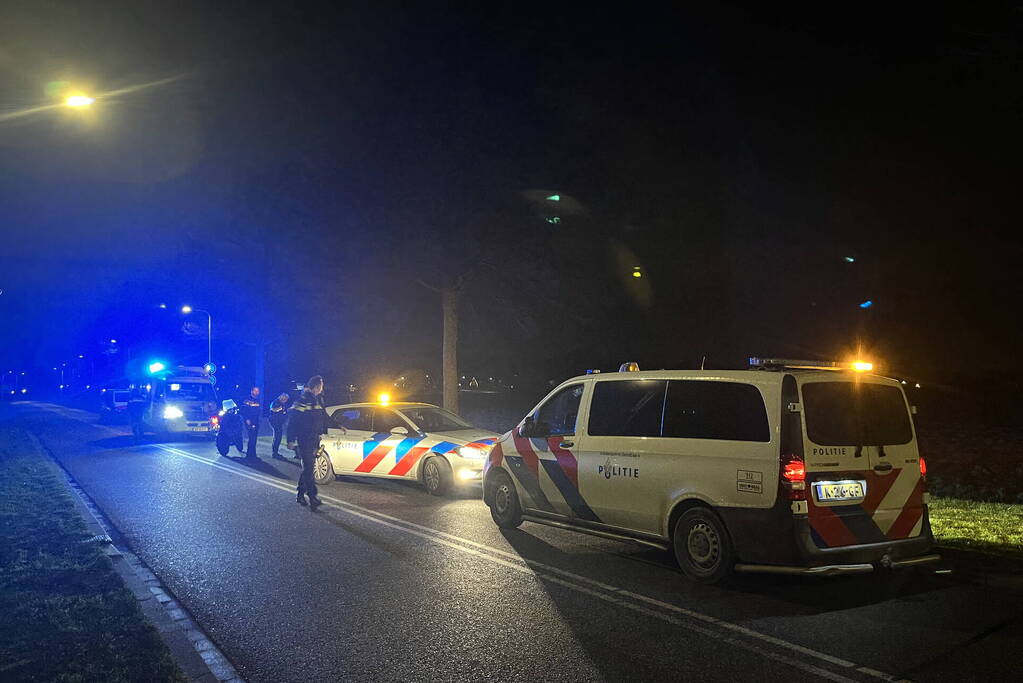 Twee personen ten val met motor