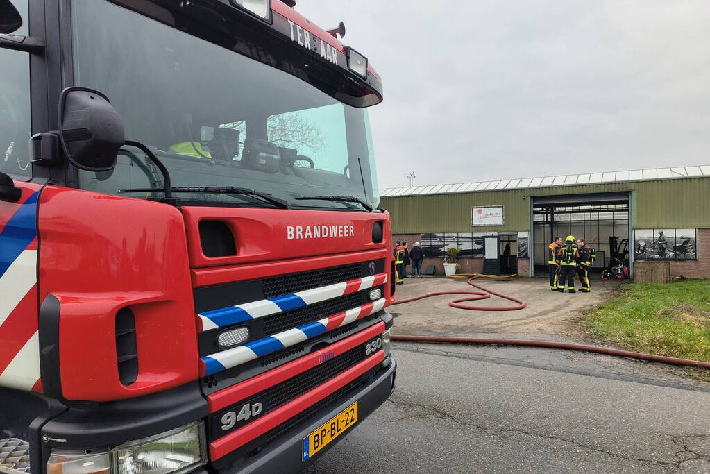 Brandweer voorkomt grote brand in kas