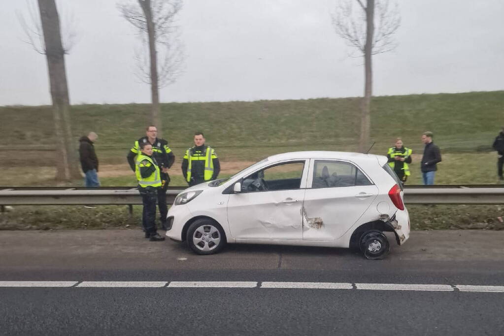 Flinke vertraging door verkeersongeval