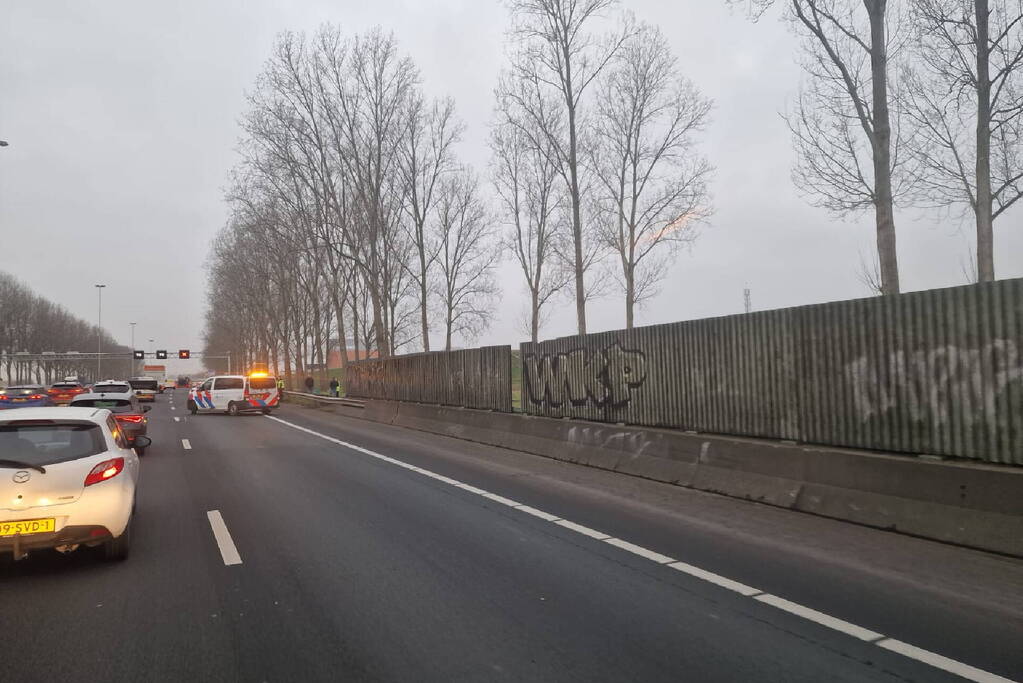 Flinke vertraging door verkeersongeval