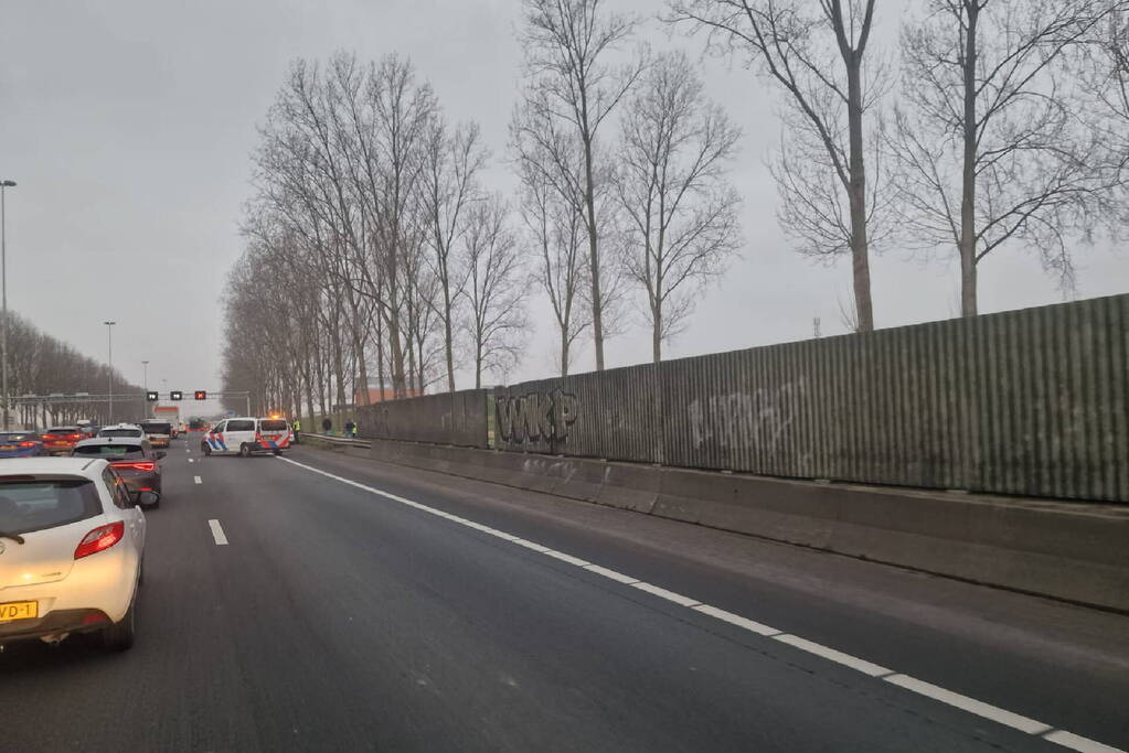 Flinke vertraging door verkeersongeval