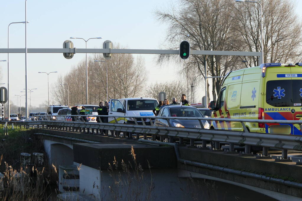 Een gewonde bij verkeersongeval