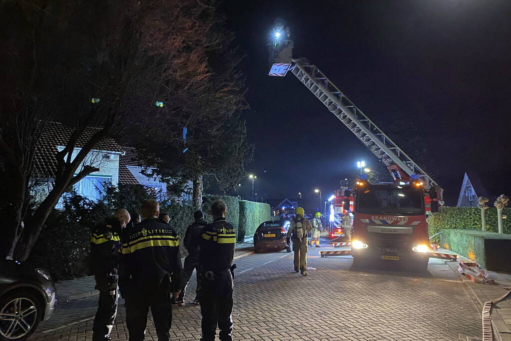 Uitslaande brand in woning