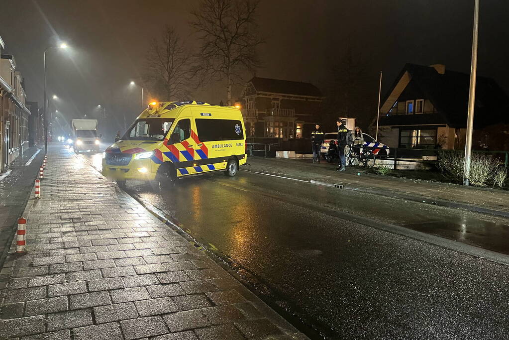 Fietser gewond bij botsing met scooterrijder