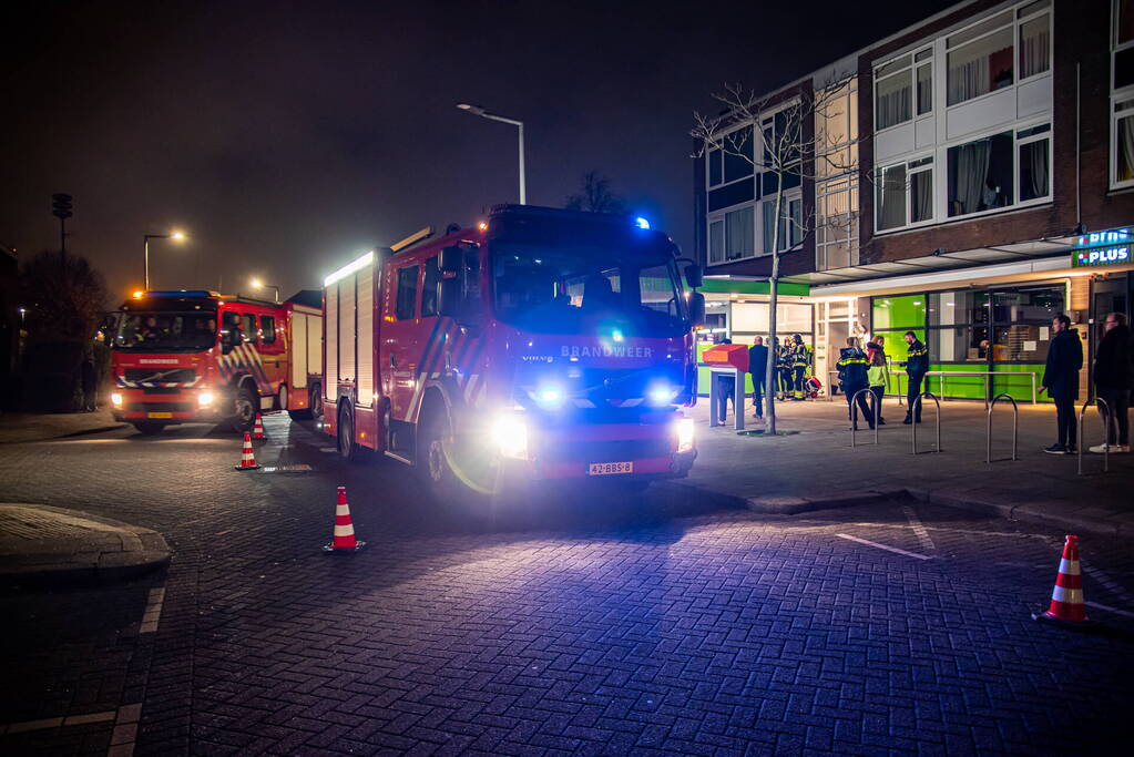 Portiek vol rookontwikkeling na brandstichting