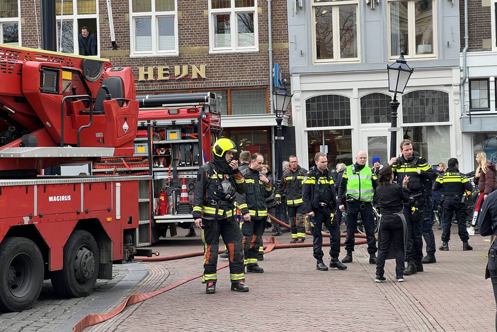 Brand in meterkast van restaurant