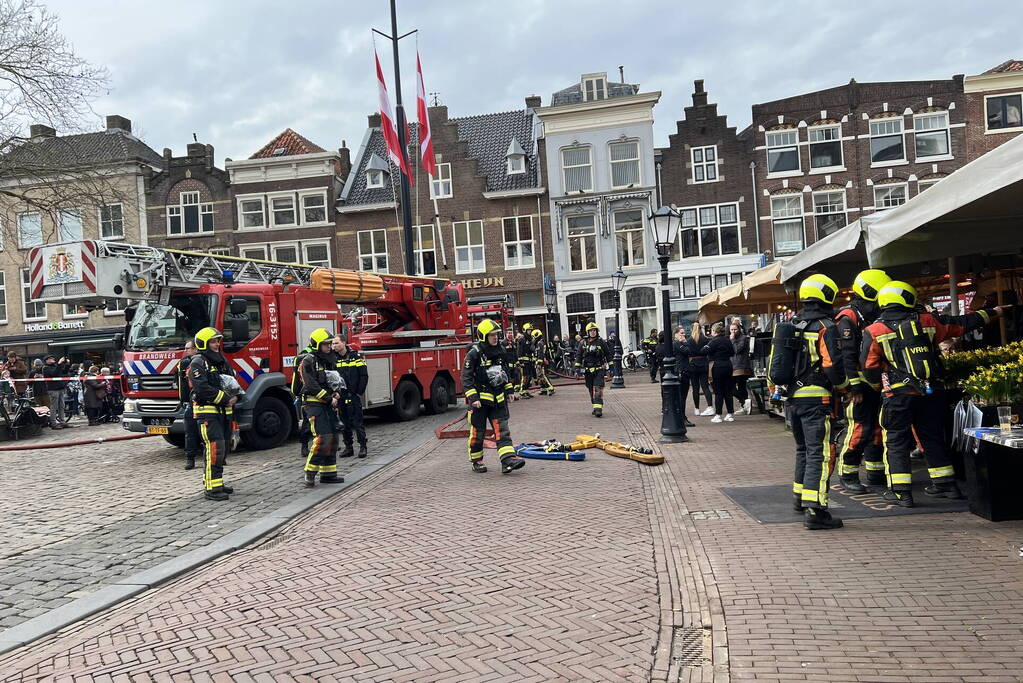 Brand in meterkast van restaurant