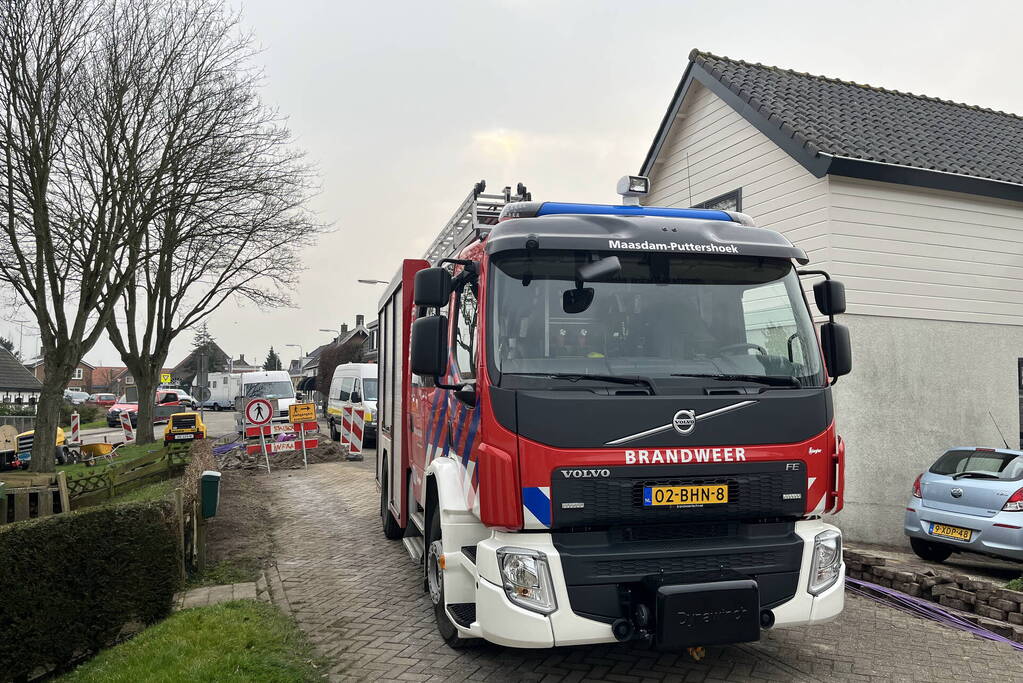 Brandweer controleert woningen na gaslekkage