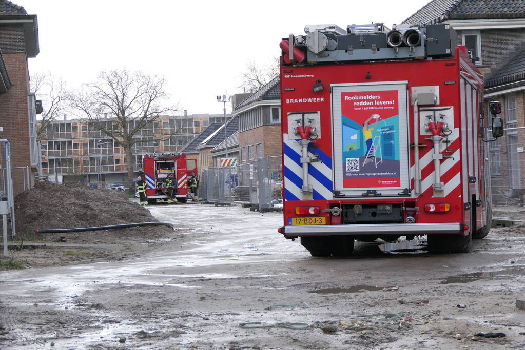 Gaslekkage op bouwplaats