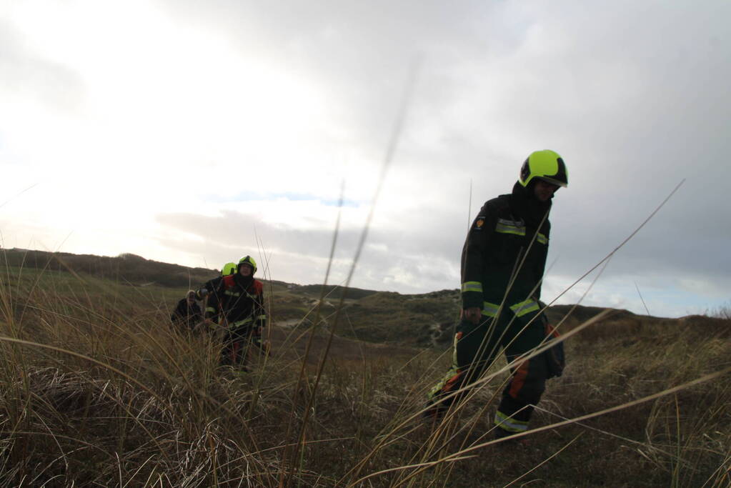 Jongens thuis gebracht na brand in duinen