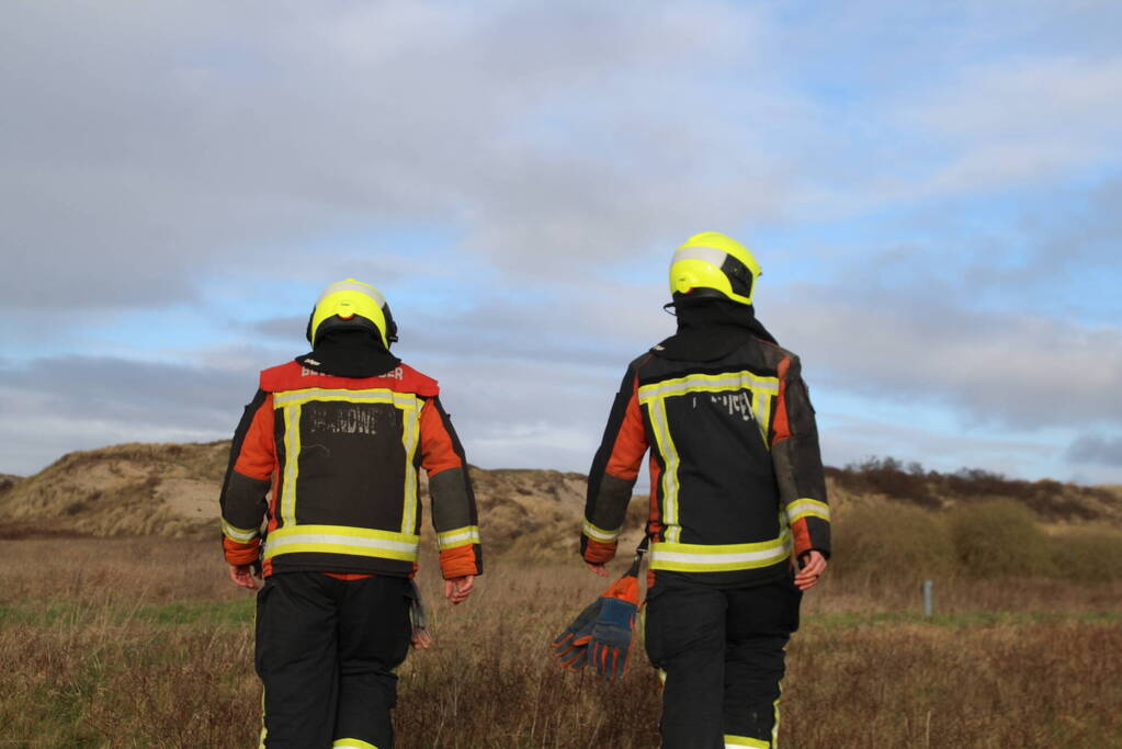 Jongens thuis gebracht na brand in duinen