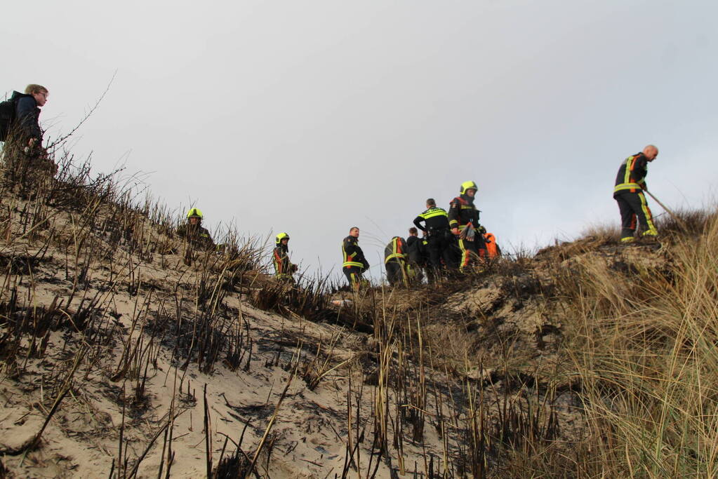 Jongens thuis gebracht na brand in duinen