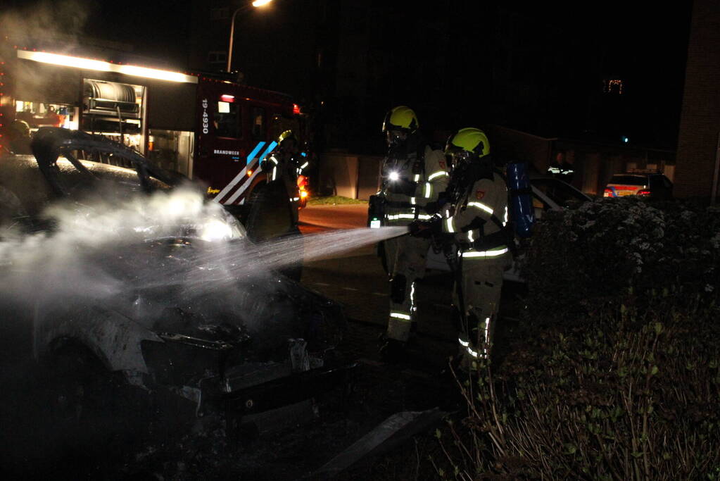 Auto flink beschadigd door brand