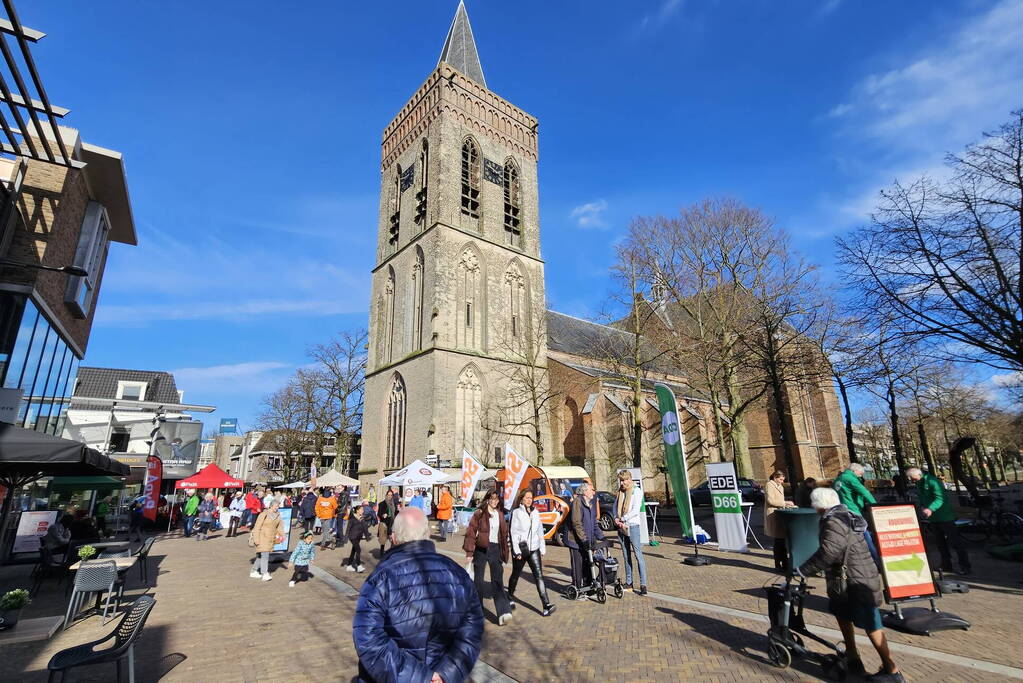 Verkiezingsmarkt in centrum