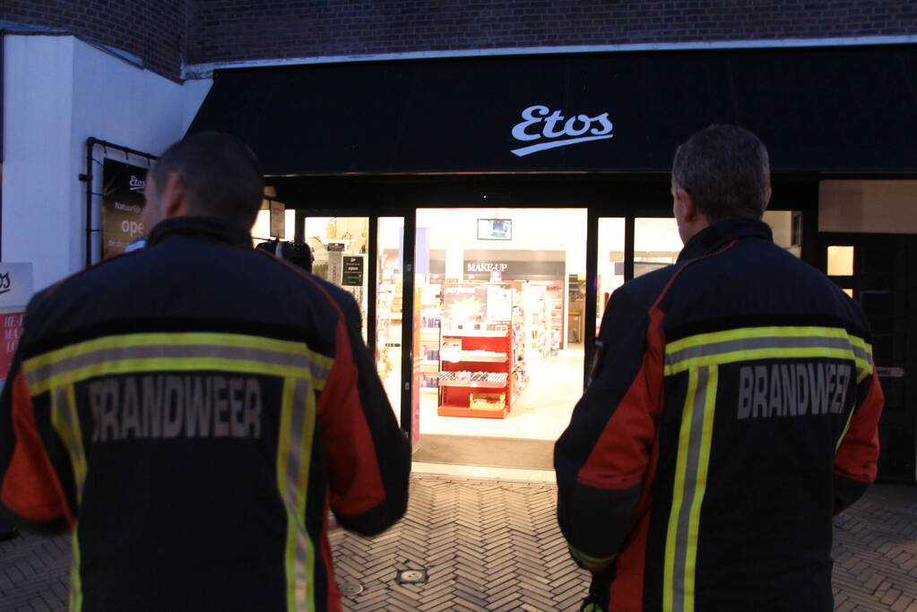 Rookontwikkeling bij brand in Etos