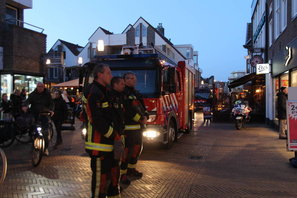 Rookontwikkeling bij brand in Etos