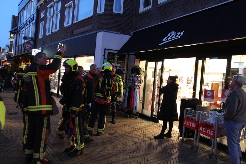 Rookontwikkeling bij brand in Etos