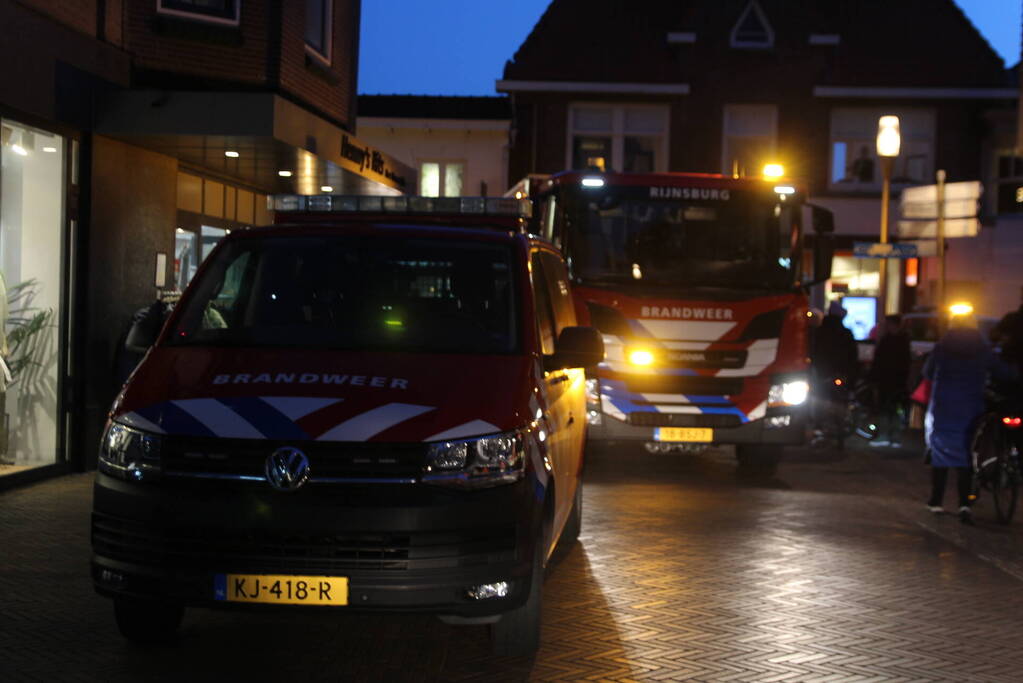 Rookontwikkeling bij brand in Etos