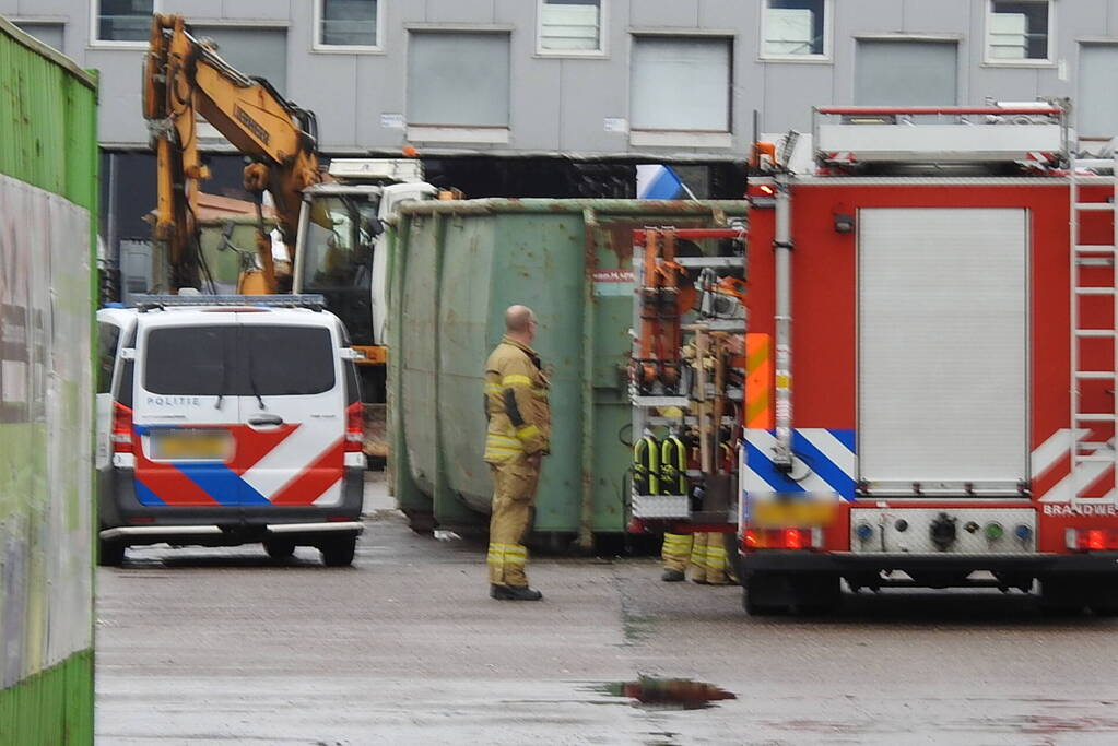 Persoon gewond bij incident met container